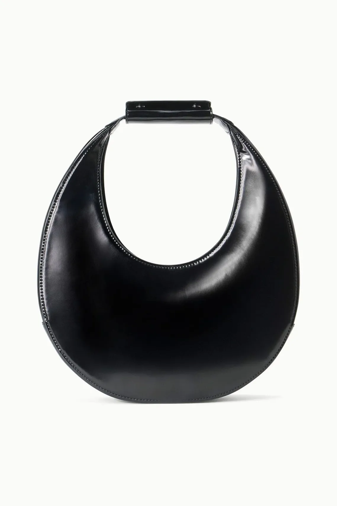 MOON BAG BLACK POLISHED