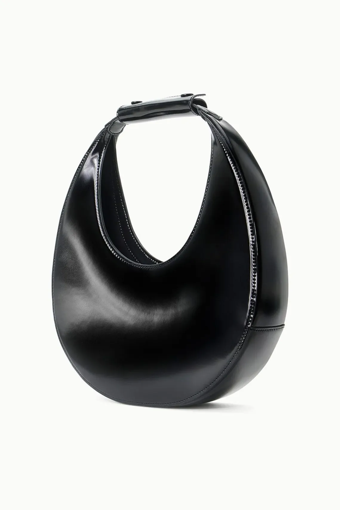 MOON BAG BLACK POLISHED