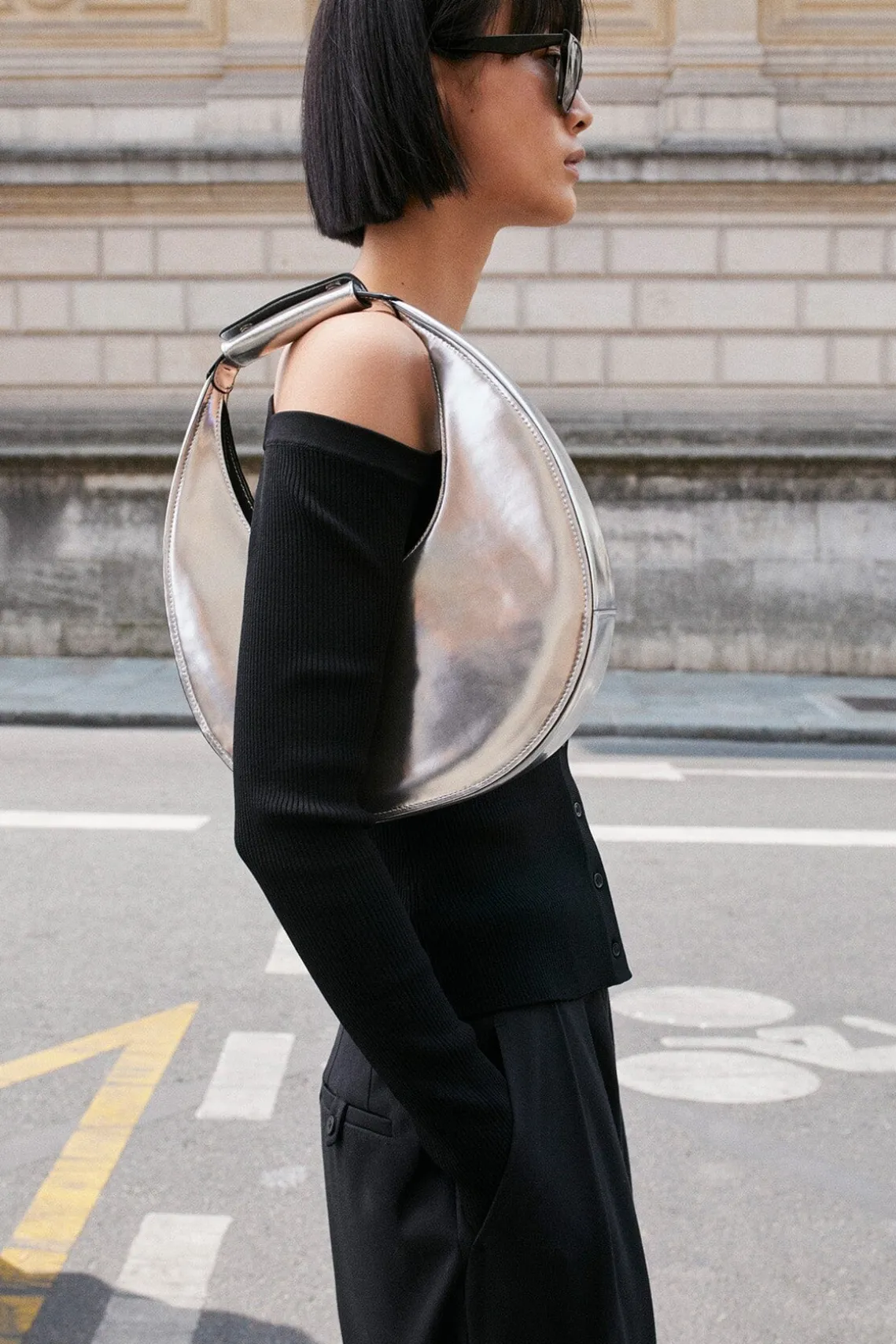MOON BAG CHROME