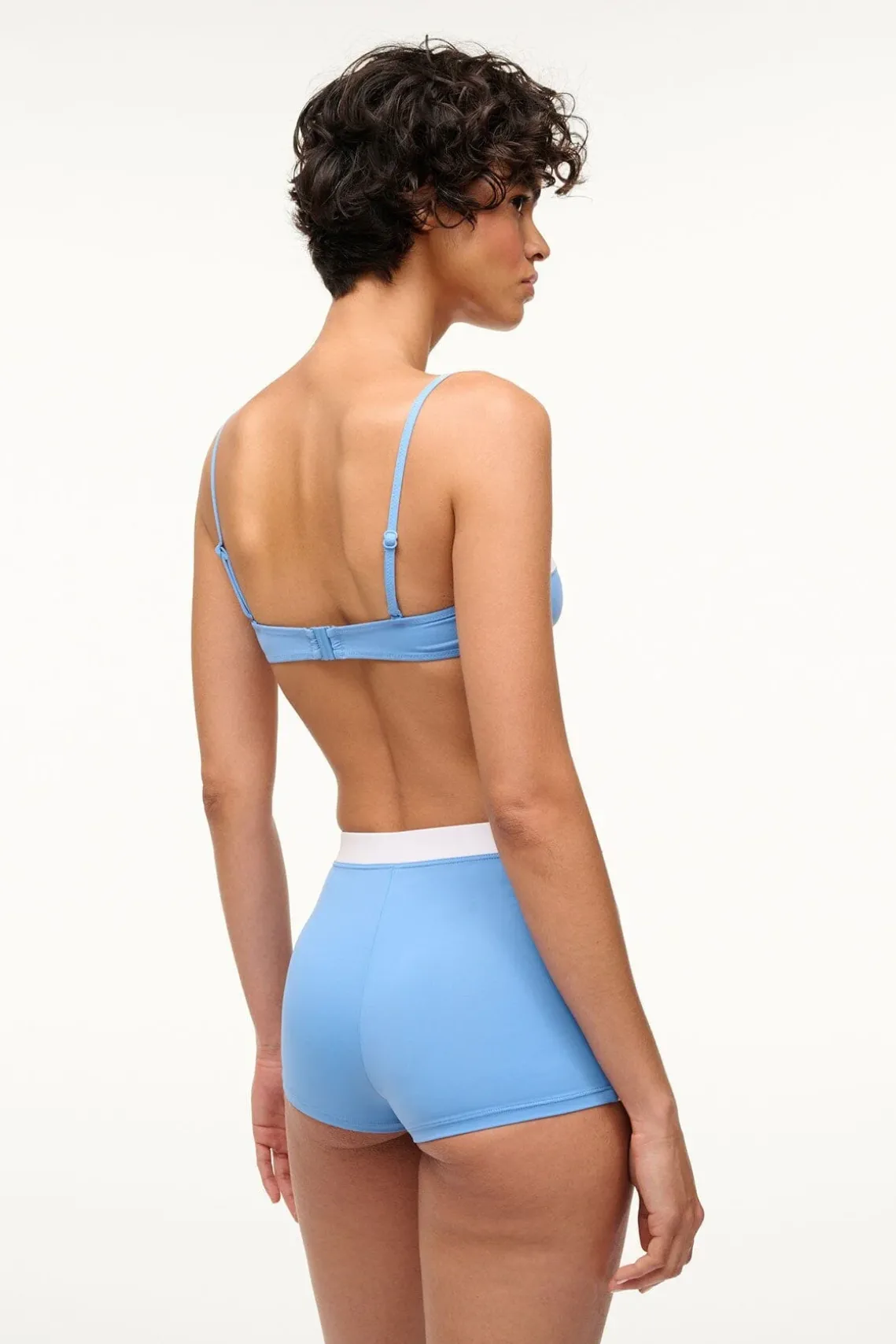 NELL SWIM SKIRT AZURE WHITE