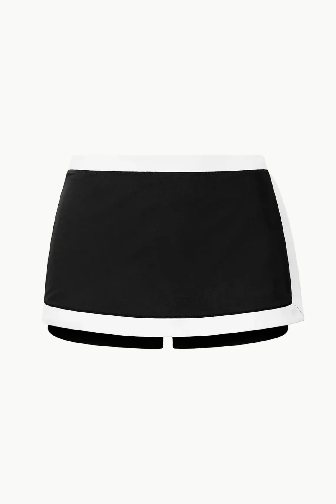 NELL SWIM SKIRT BLACK WHITE