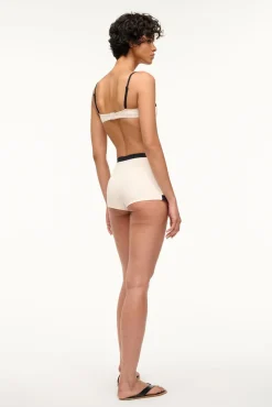 NELL SWIM SKIRT IVORY BLACK