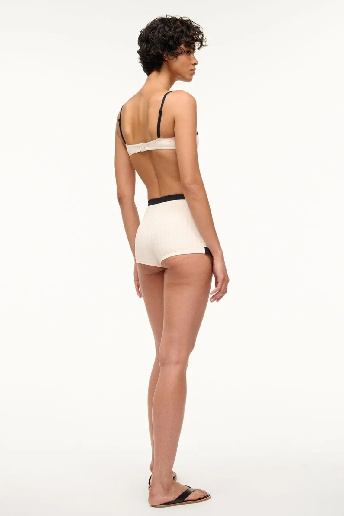 NELL SWIM SKIRT IVORY BLACK