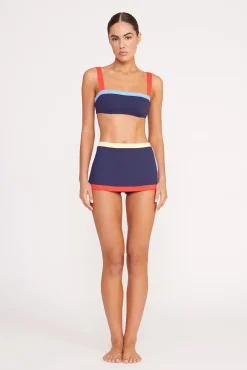 NELL SWIM SKIRT NAVY COLORBLOCK
