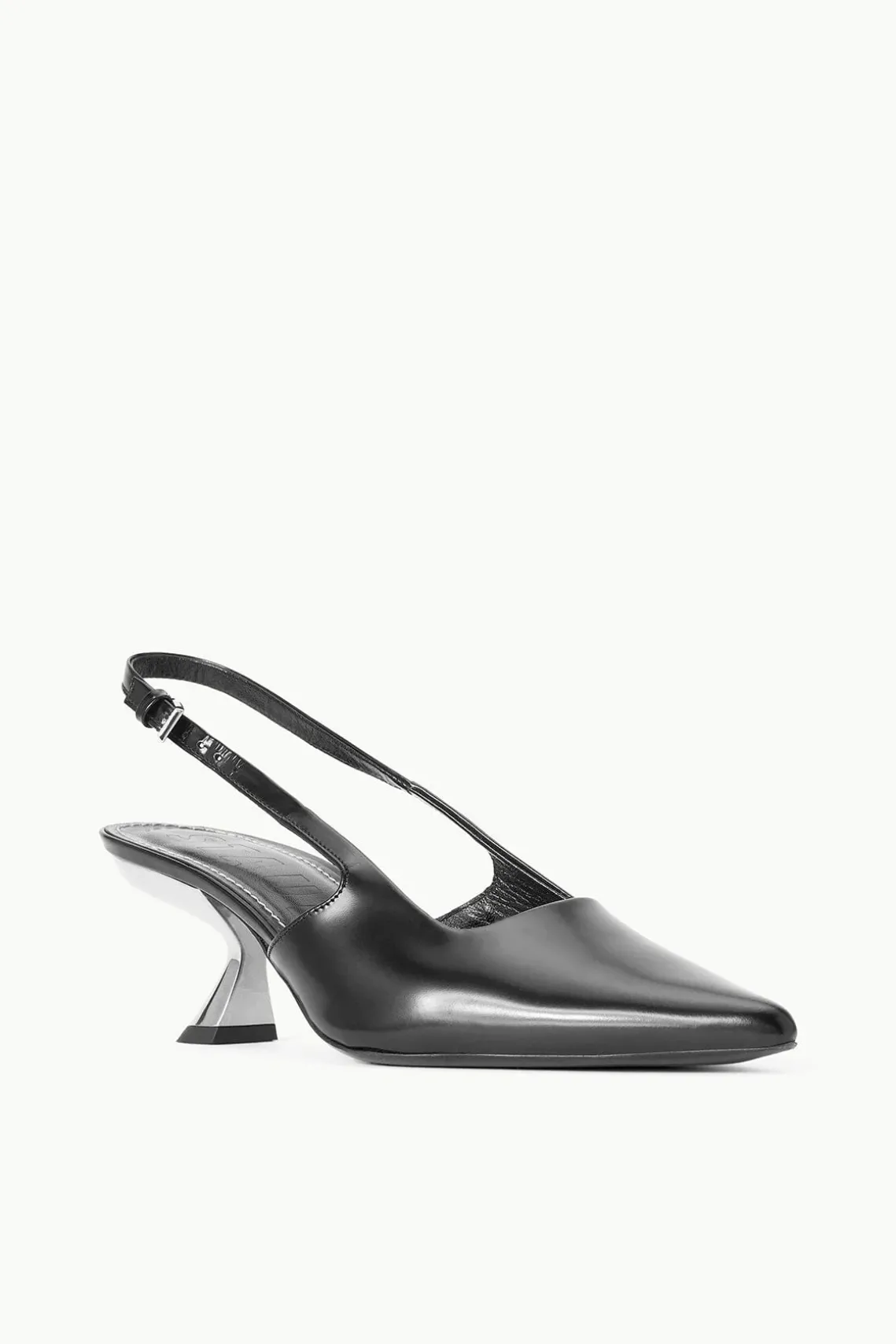 NEVE SLINGBACK HEEL BLACK METALS