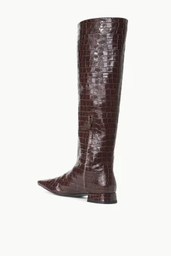 OLGA BOOT ESPRESSO CROC EMBOSSED