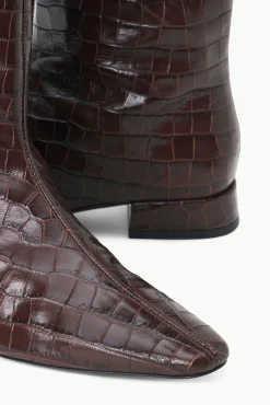 OLGA BOOT ESPRESSO CROC EMBOSSED