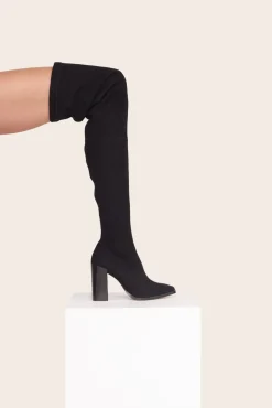 PAZ OVER THE KNEE BOOT BLACK
