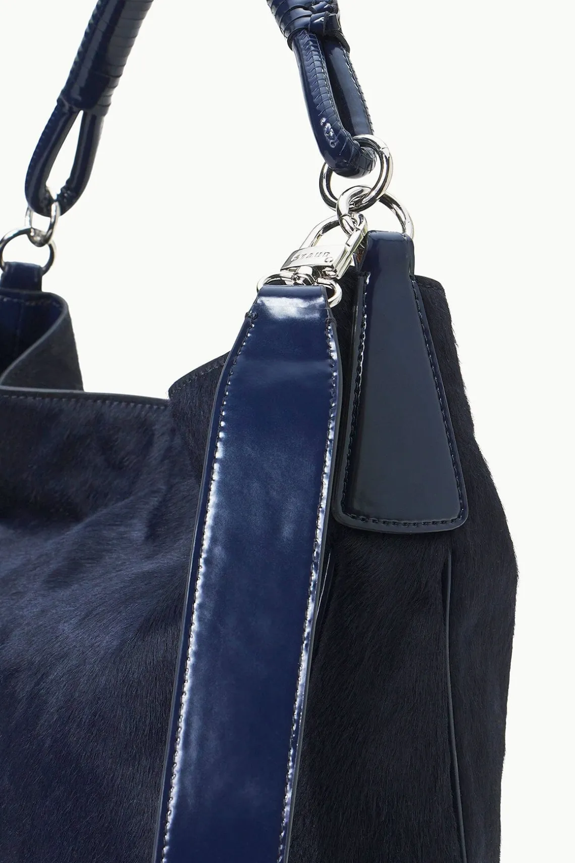PERRY BAG NAVY HAIRCALF