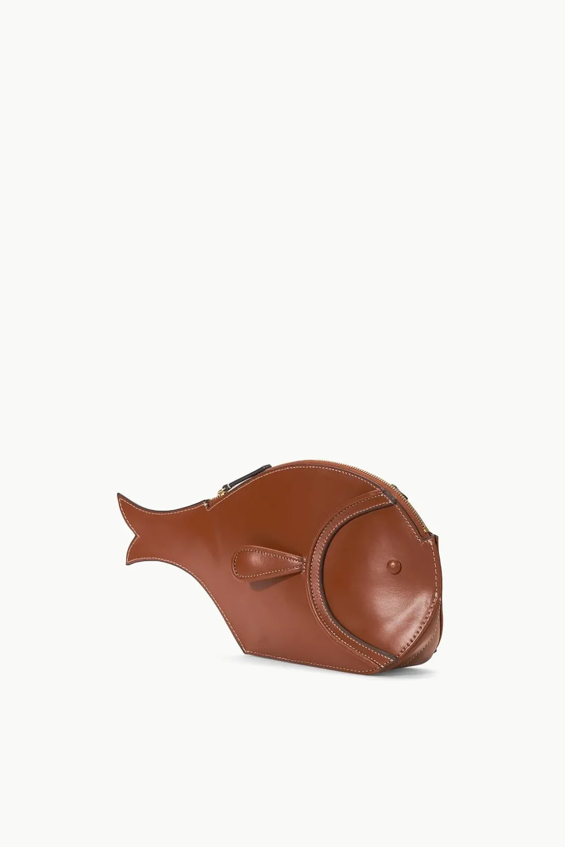 PESCE LEATHER CLUTCH TAN