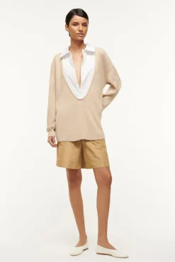 PIETRO SWEATER CAMEL WHITE