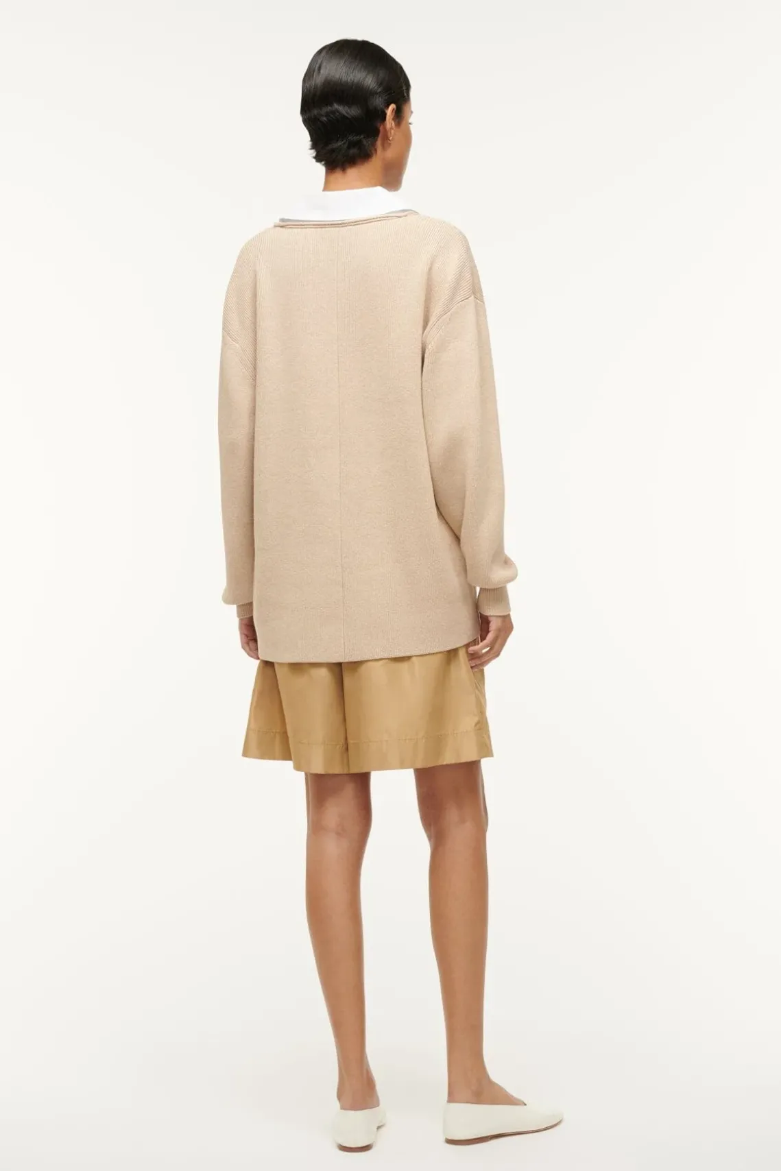 PIETRO SWEATER CAMEL WHITE