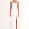 PORTRAIT DRESS  WHITE