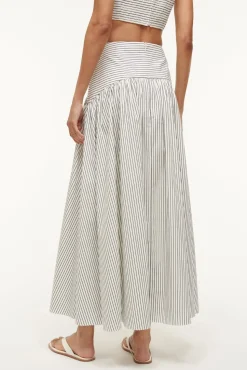 PROCIDA SKIRT IVORY MICRO STRIPE