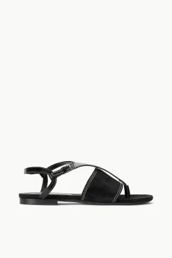 PURA VIDA FLAT SANDAL BLACK