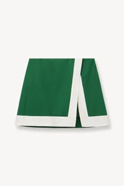 RALLY SKIRT COURT GREEN IVORY