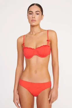 RHETT BIKINI TOP RED ROSE