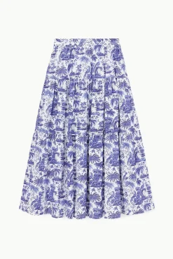 SEA SKIRT BLUE TOILE