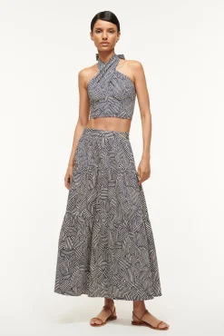 SEA SKIRT NAVY MOSAIC