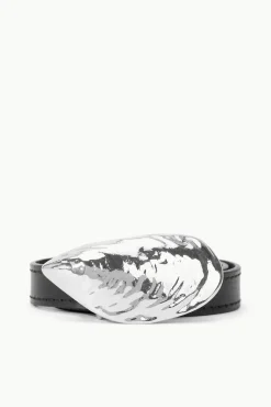 SHELL BUCKLE BELT BLACK