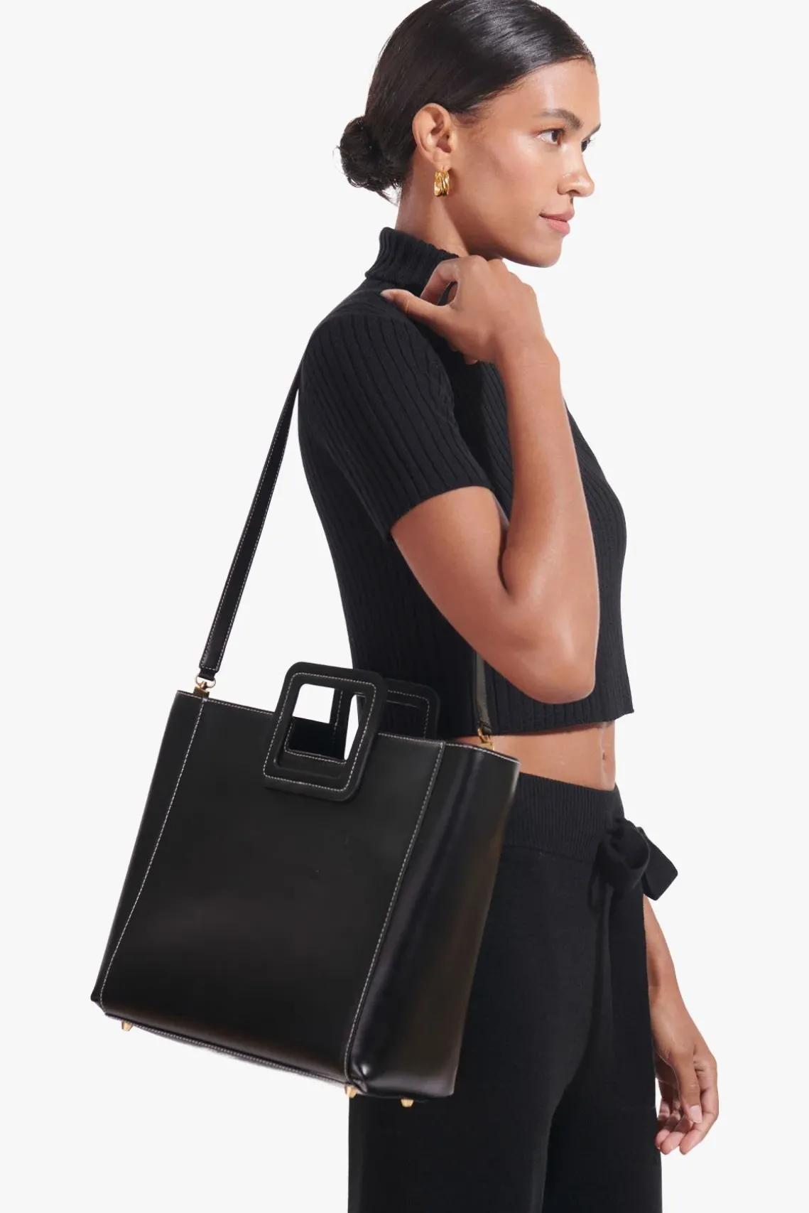 SHIRLEY LEATHER BAG BLACK
