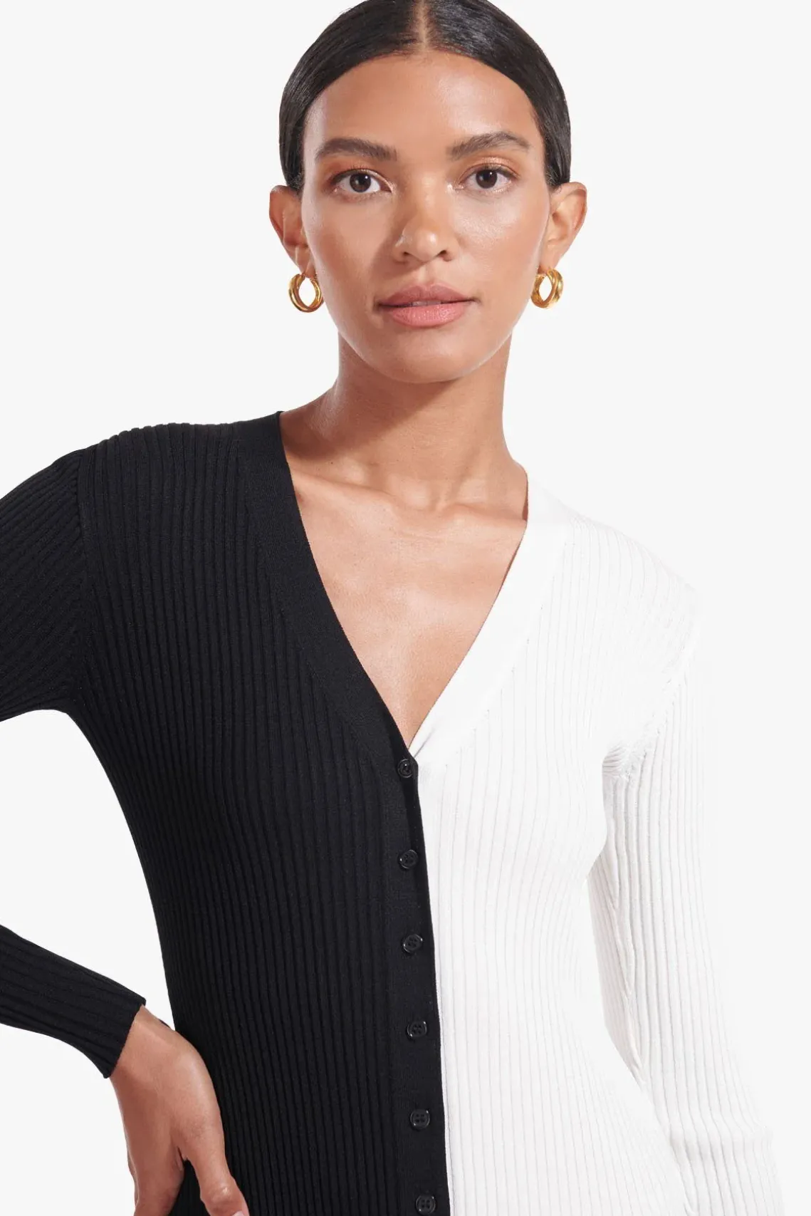 SHOKO SWEATER BLACK WHITE