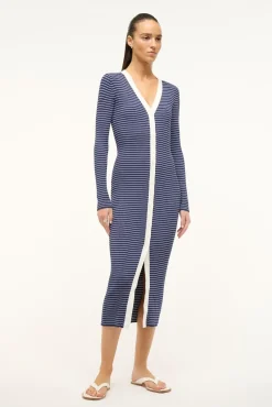 SHOKO SWEATER NAVY MICRO STRIPE