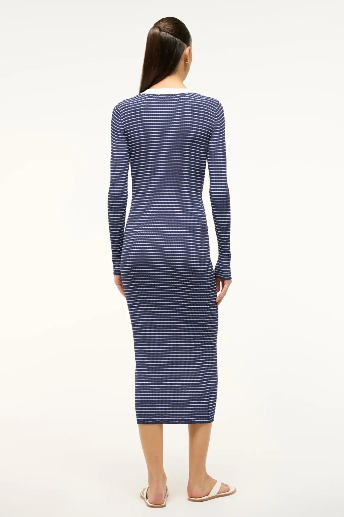 SHOKO SWEATER NAVY MICRO STRIPE