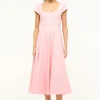 SHORT SLEEVE WELLS DRESS  PEARL PINK