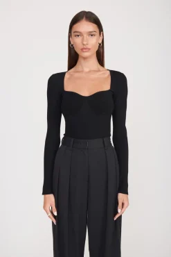 SILHOUETTE TOP BLACK