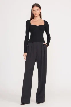 SILHOUETTE TOP BLACK