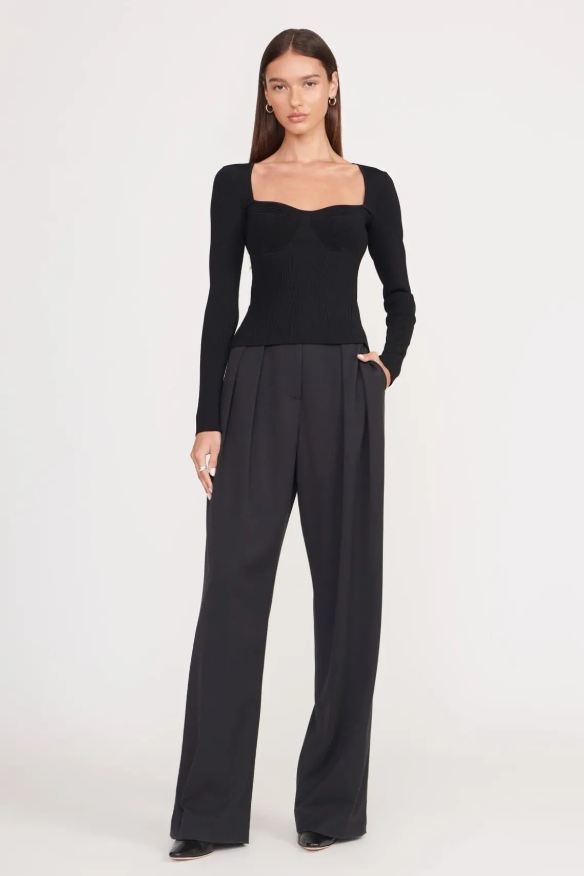 SILHOUETTE TOP BLACK