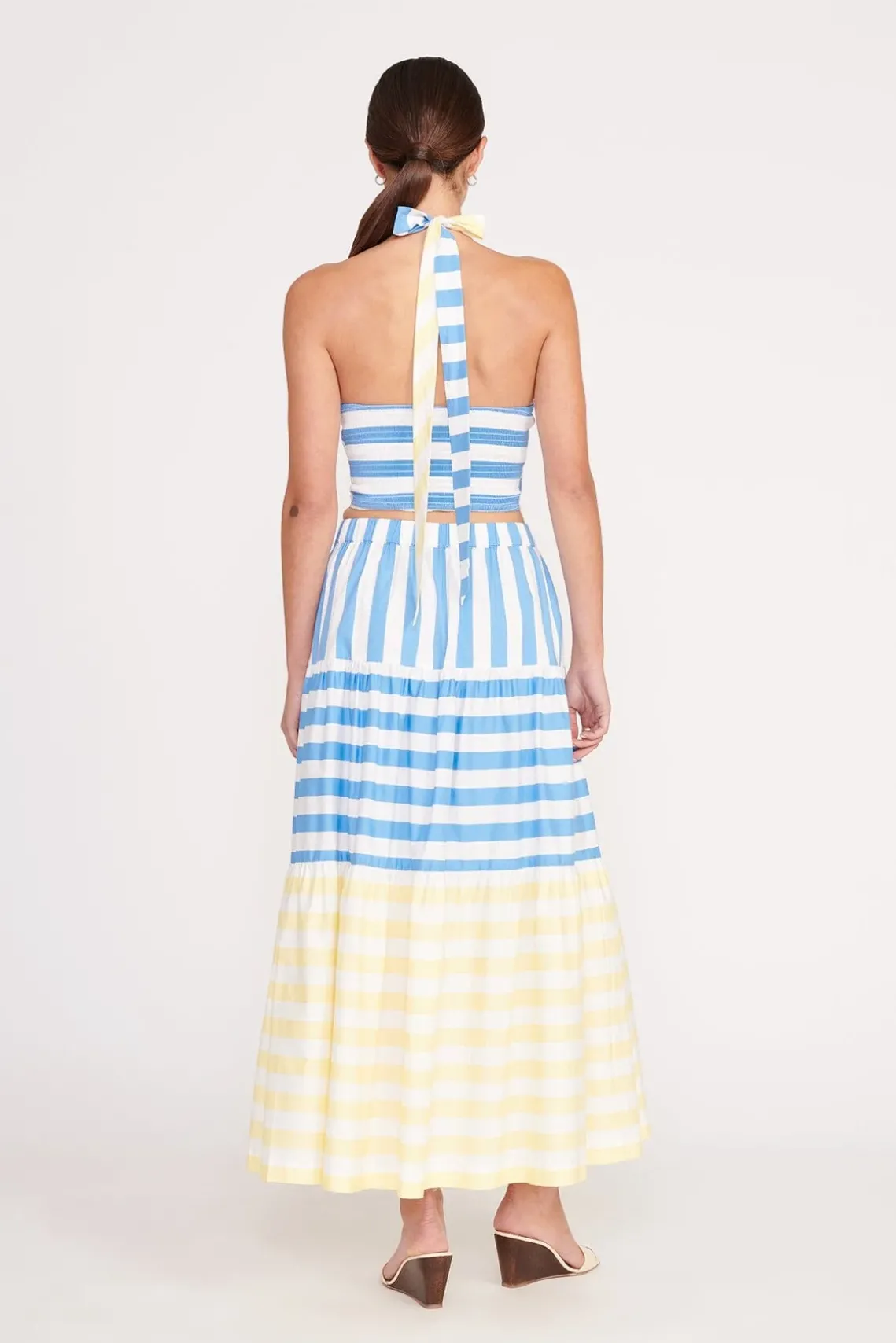 SMOCKED KAI TOP BUTTERCUP SEASHORE STRIPE