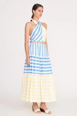 SMOCKED KAI TOP BUTTERCUP SEASHORE STRIPE