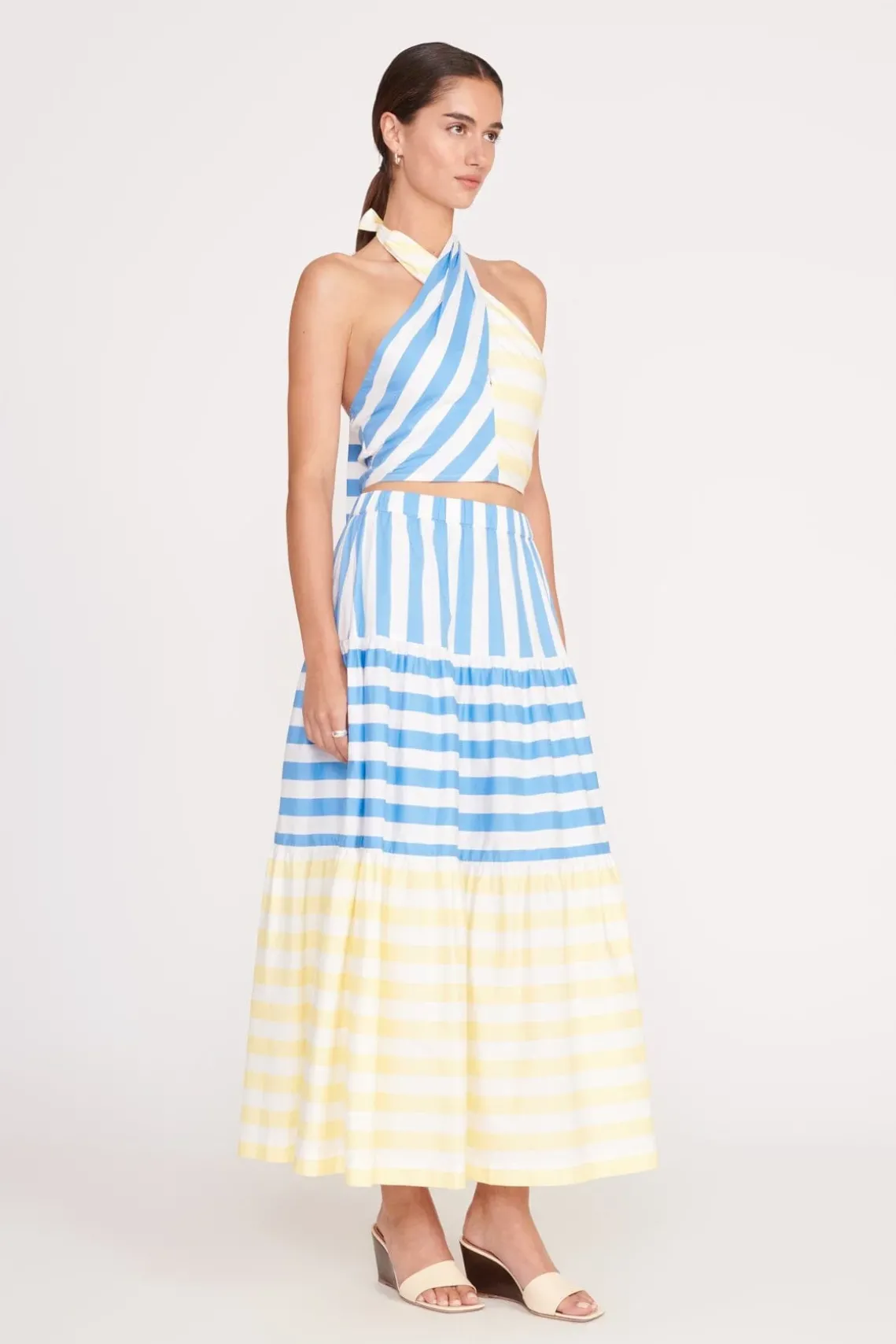 SMOCKED KAI TOP BUTTERCUP SEASHORE STRIPE