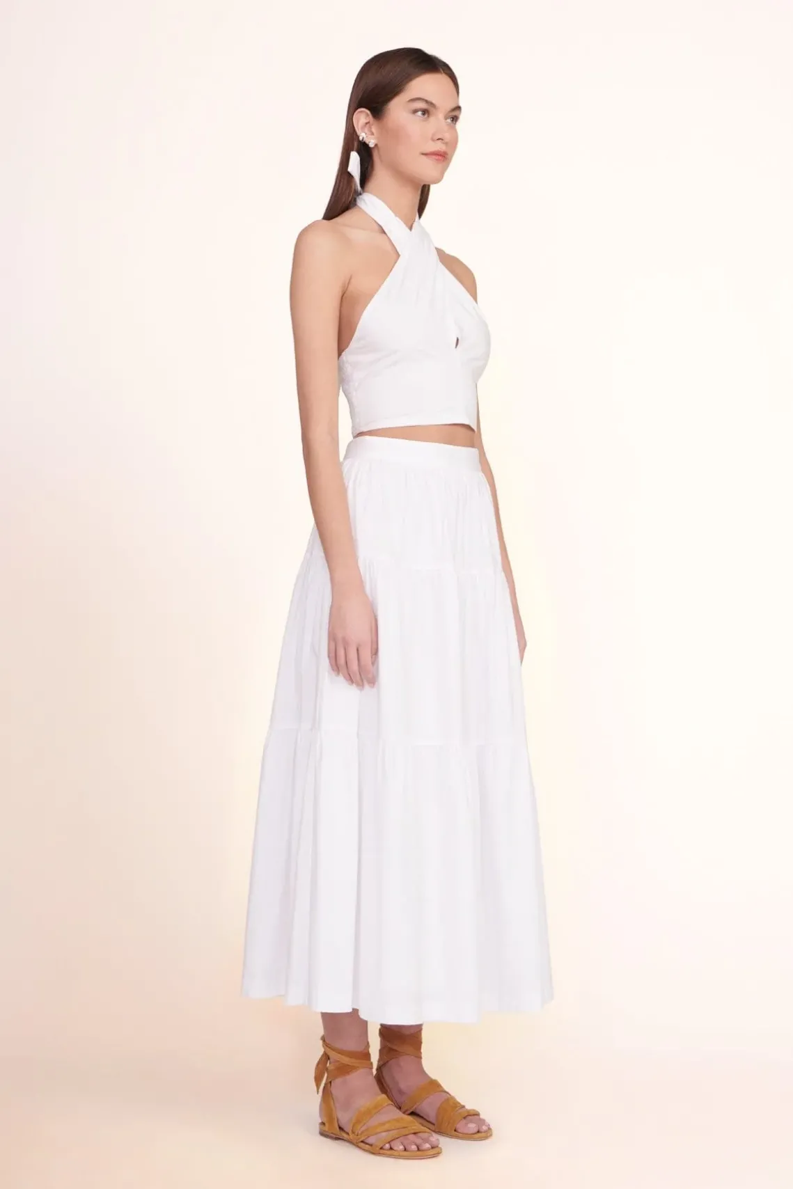 SMOCKED KAI TOP WHITE