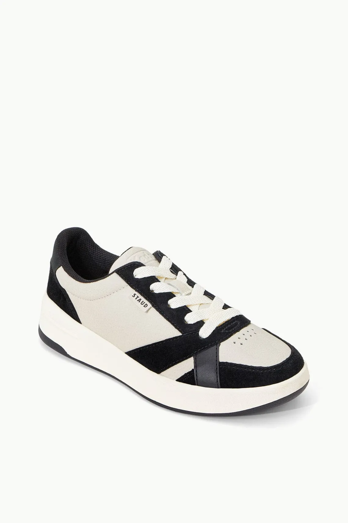 STAUD + KEDS THE COURT SNEAKER BLACK CREAM