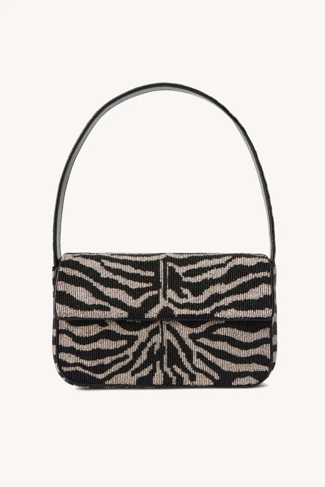 TOMMY BEADED BAG BLACK WHITE
