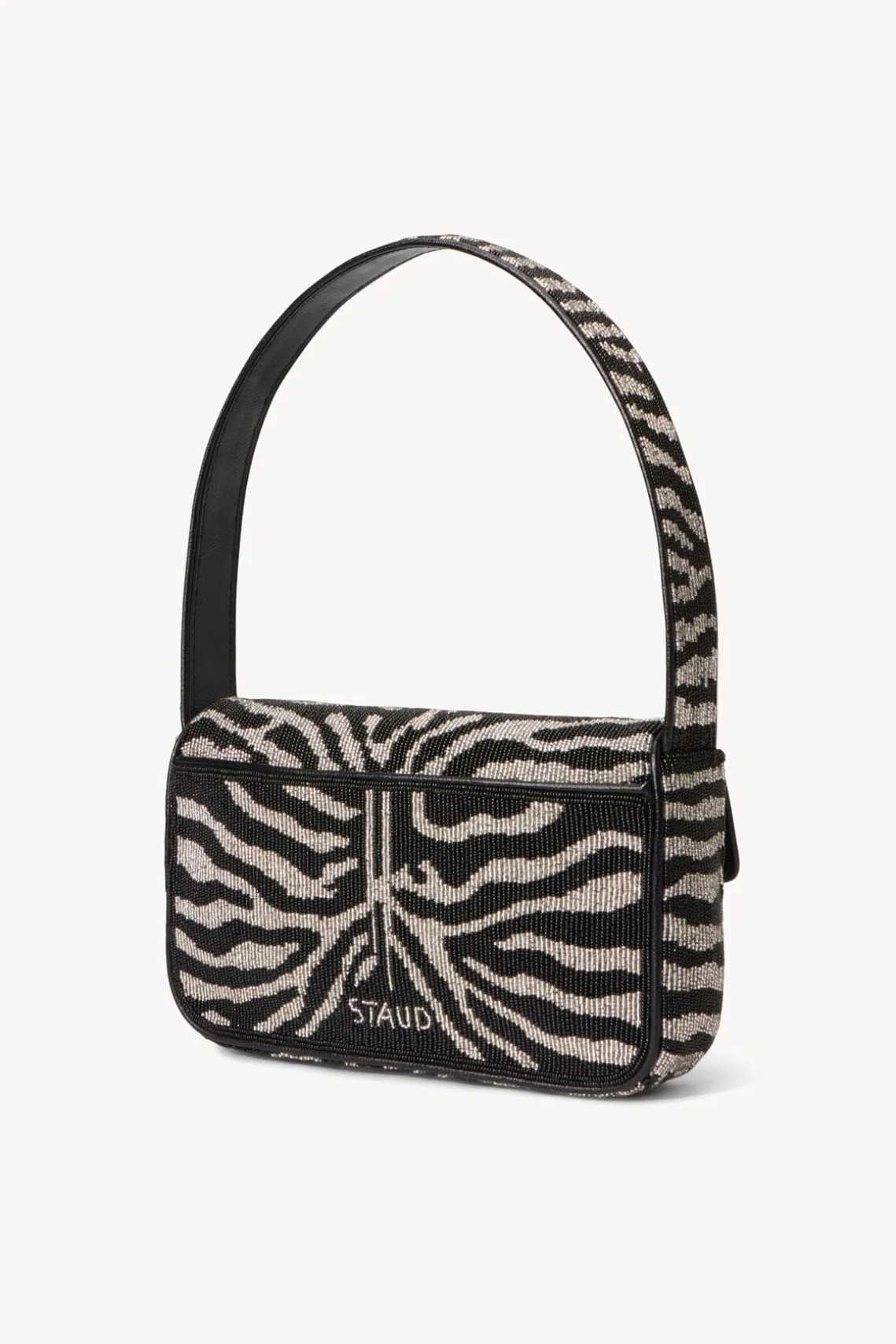 TOMMY BEADED BAG BLACK WHITE