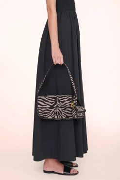 TOMMY BEADED BAG BLACK WHITE