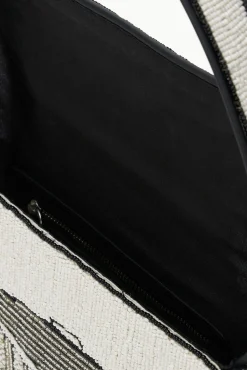 TOMMY BEADED BAG STAUDINES CREAM