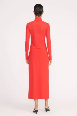TREY SKIRT RED ROSE