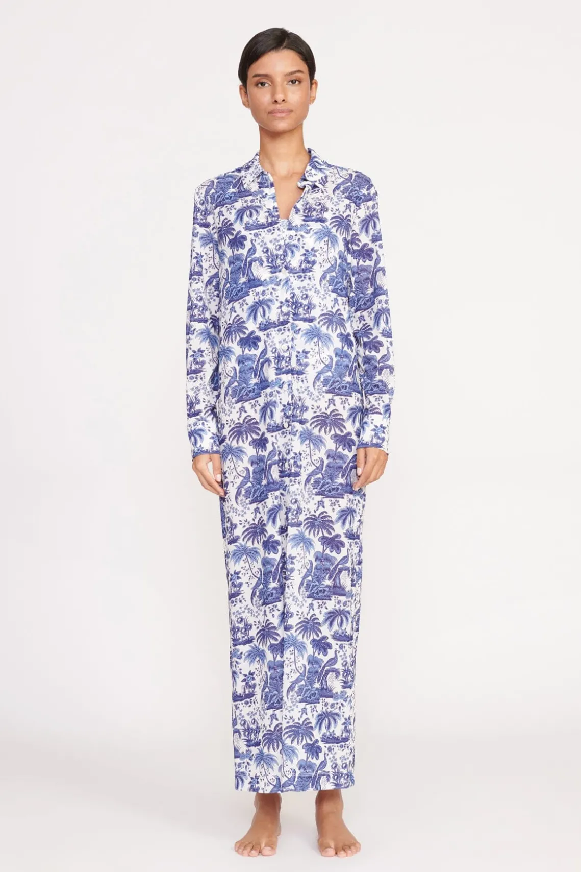 VITA DRESS BLUE TOILE