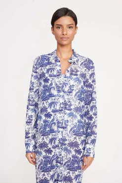VITA DRESS BLUE TOILE
