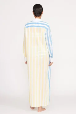 VITA DRESS BUTTERCUP SEASHORE STRIPE
