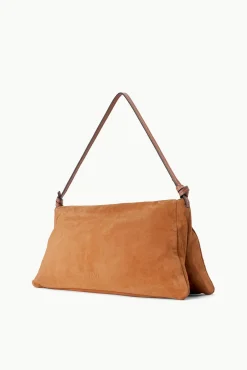 VIVI SHOULDER BAG TAN SUEDE