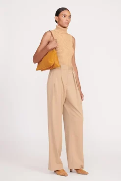 VIVI SHOULDER BAG TAN SUEDE