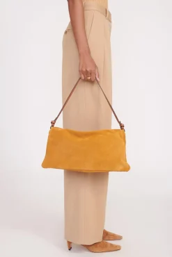 VIVI SHOULDER BAG TAN SUEDE