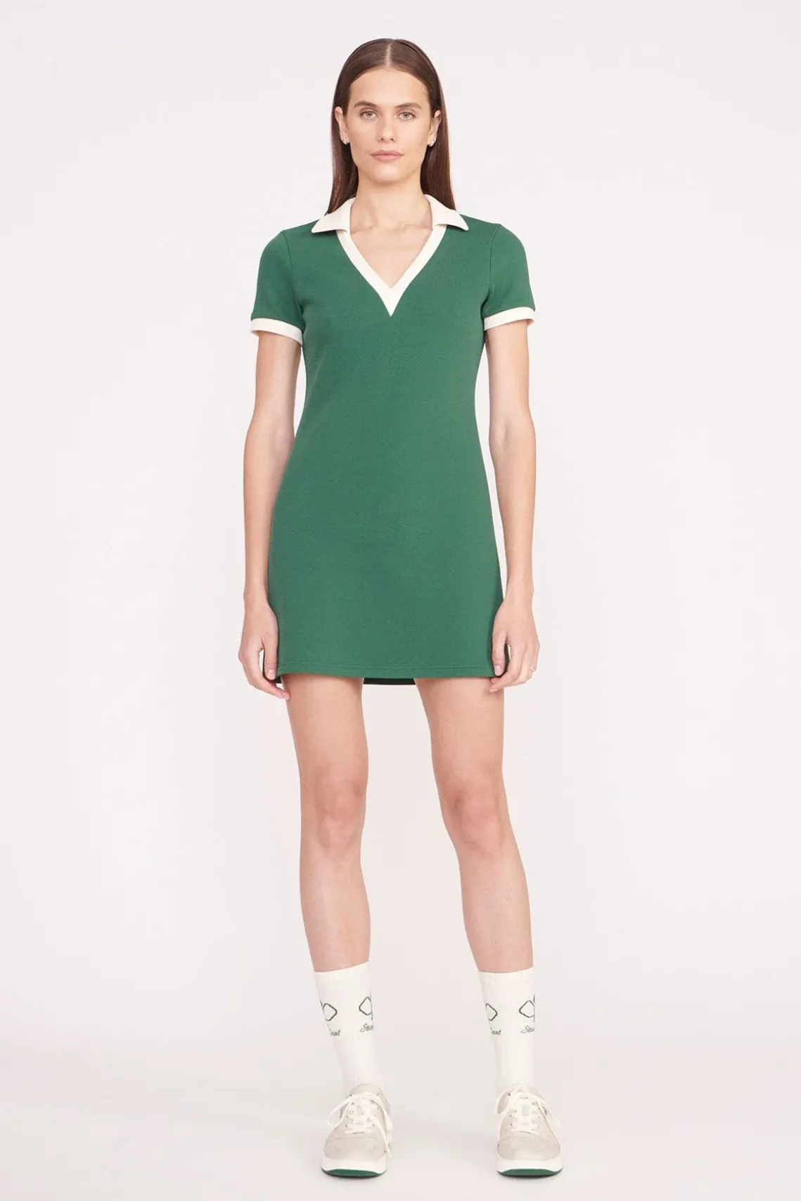 VOLLEY DRESS COURT GREEN IVORY