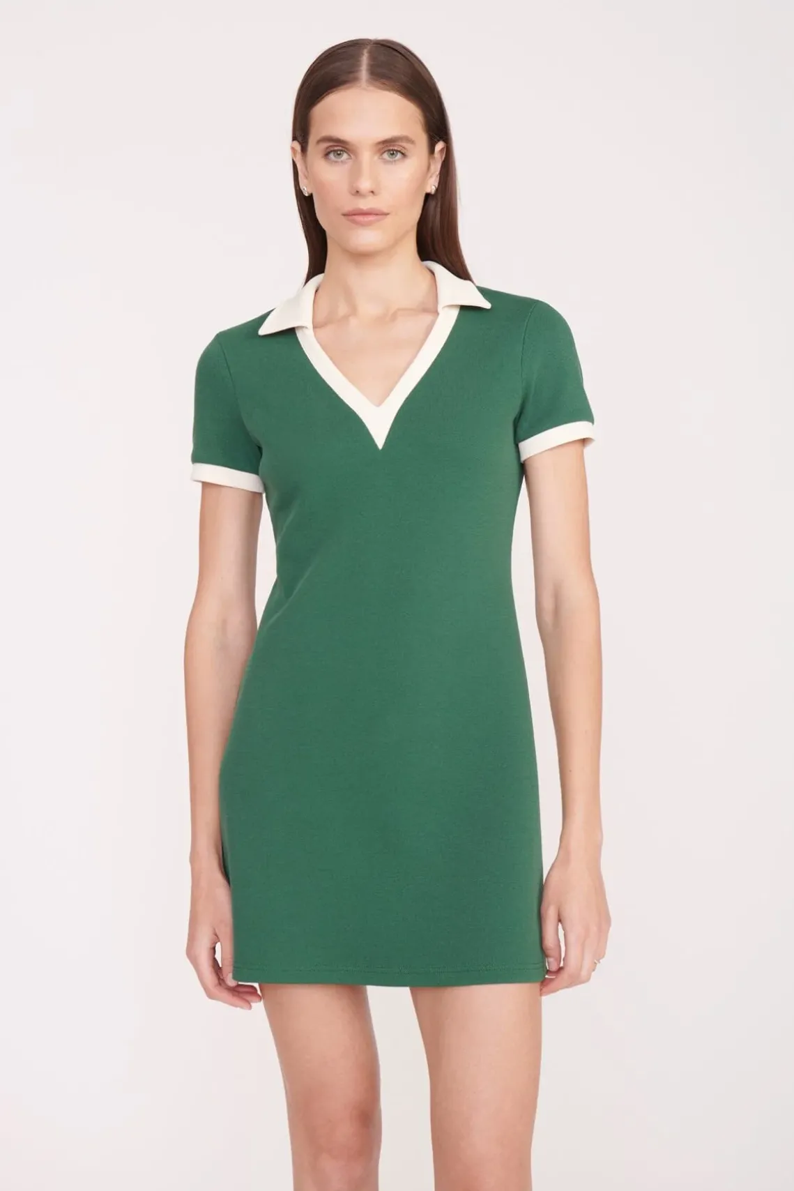 VOLLEY DRESS COURT GREEN IVORY